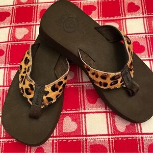 Reef Leopard Flip Flops
